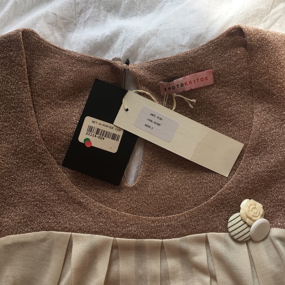 Erotokritos shimmery puff sleeve blouse - Picture 3 of 8